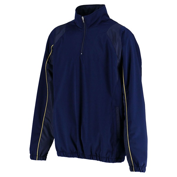 ゼット 野球ウエア 中綿ハーフジップジャンパー ネイビー S BOV460A 2900