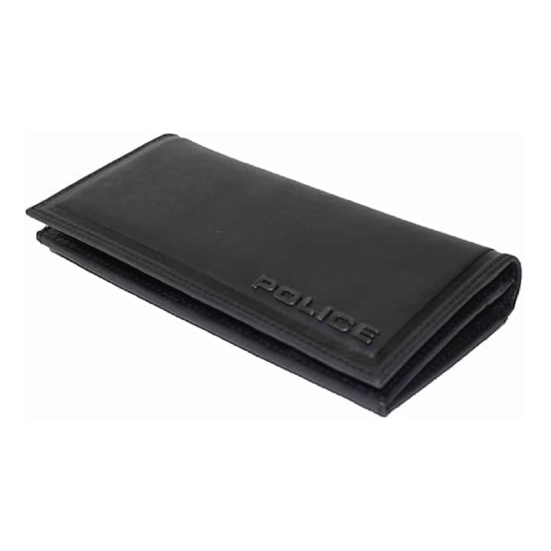 POLICE ポリス EDGE 長財布 本革 ブラック PA-58001-10 メンズ ブランド財布 スリムデザイン