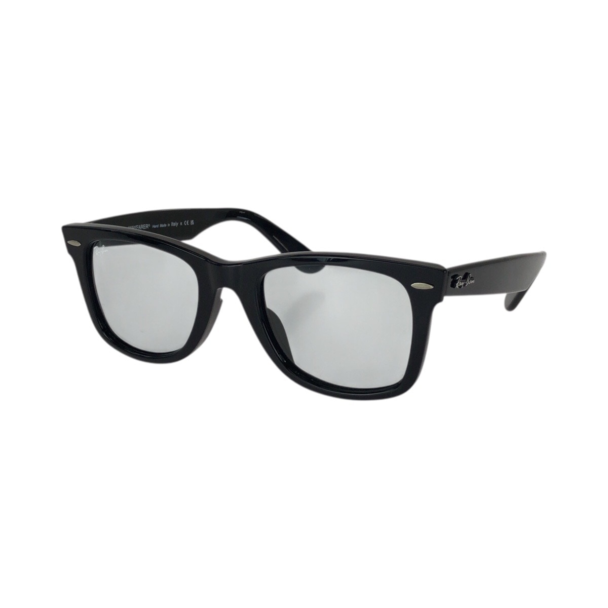 美品 ORIGINAL WAYFARER CLASSIC ブラック グレー シルバー金具 プラスチック RB2140-F サングラス メガネ 男女兼用 レディース 602480