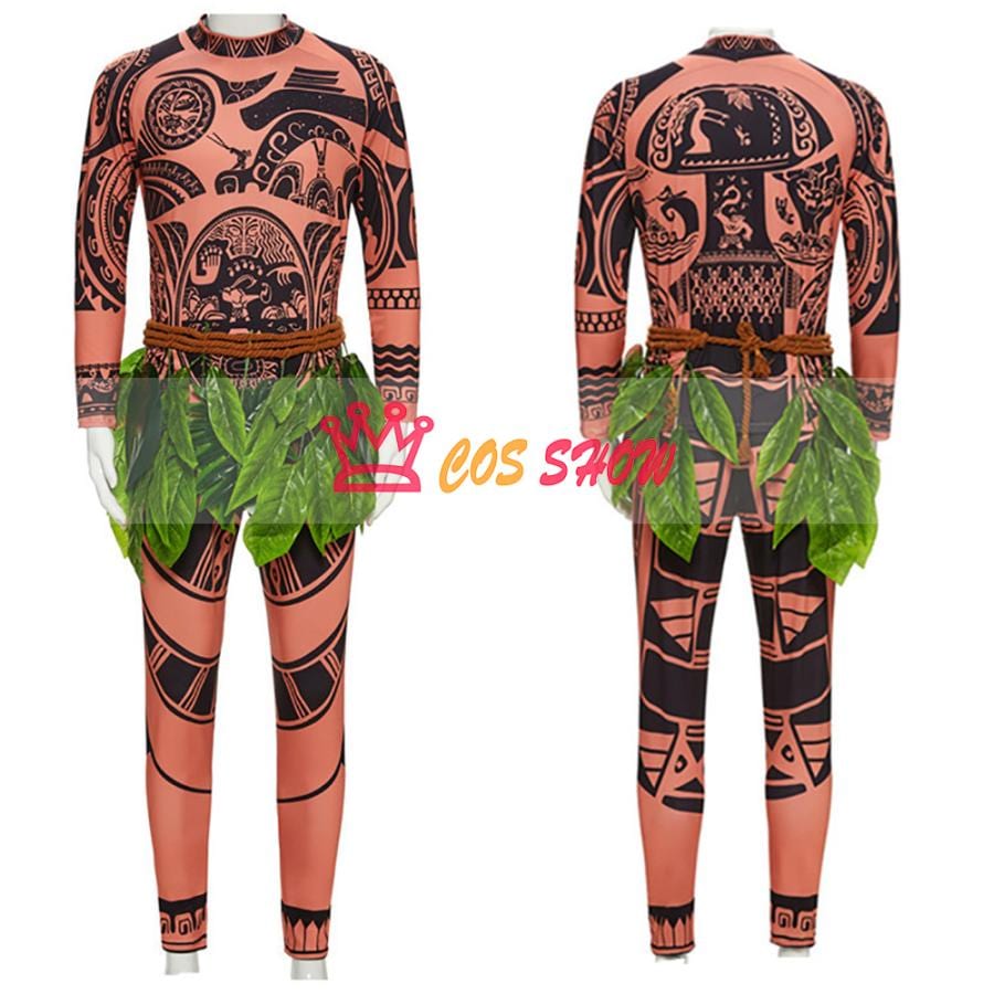 2025新品販売 モアナと伝説海 マウイ コスプレ衣装 大人用 子供用 仮装 イベント クリスマス ハロウィン ステージ 文化祭 お祭り
