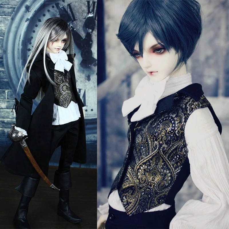 専用 服 BJDドール服 ドール衣装セット 海賊貴族風 Black pigeons SD