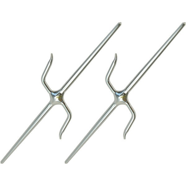 匠刀房 SI-0512 サイ卍 シルバー(2本組) [忍者小物] メーカー直送