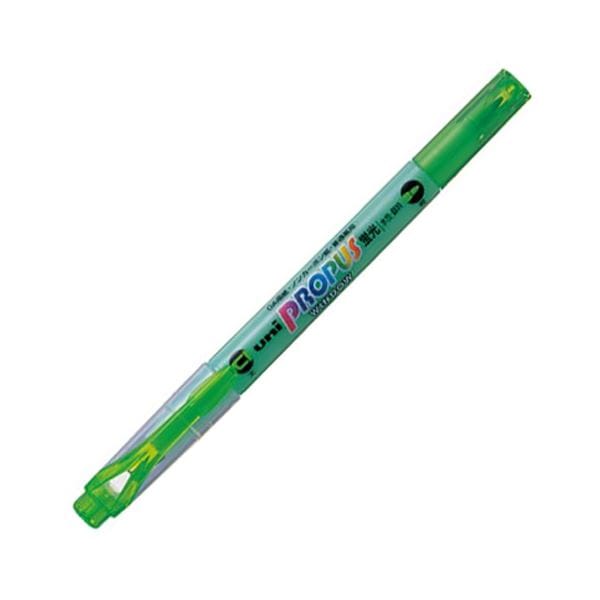 (まとめ) 三菱鉛筆 蛍光ペン プロパスウインドウグリーン PUS102T.6 1本 (100セット)