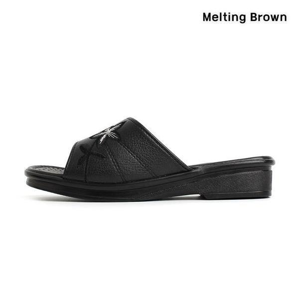 女性カジュアル厚底スリッパヒール 2color