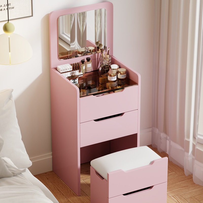 小さな収納キャビネットドレッシングテーブルクリームスタイルドレッシングテーブルモダンシンプルな多機能