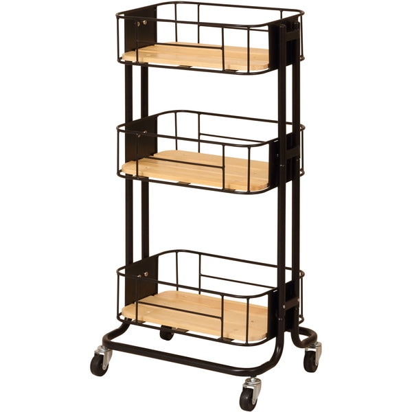 BCW-440(BK) ブラック ビーワイケージ [キャスター付きワゴン] メーカー直送