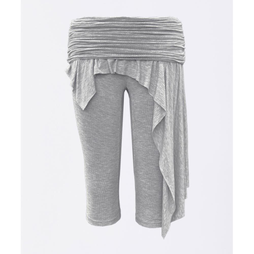 スカルプター Asymmetric Skirt Leggings Melange Gray SC25S43