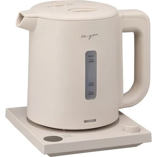 DOSHISHA EKZ-102MSP 白湯専科 電気ケトル 1L ピンクベージュ