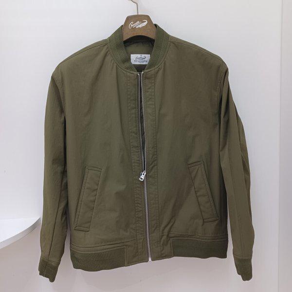 男性カーキ色春秋パディングジャンパーcdaabjp3201(47) (幸せなデパート)()