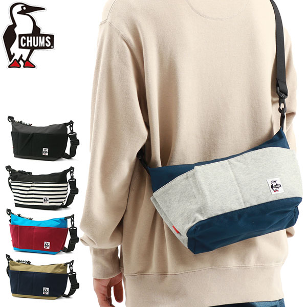 チャムスステッカー付 メンズ レディース 軽い 軽量 小さい Collect Shoulder Sweat Nylon CH60-3608