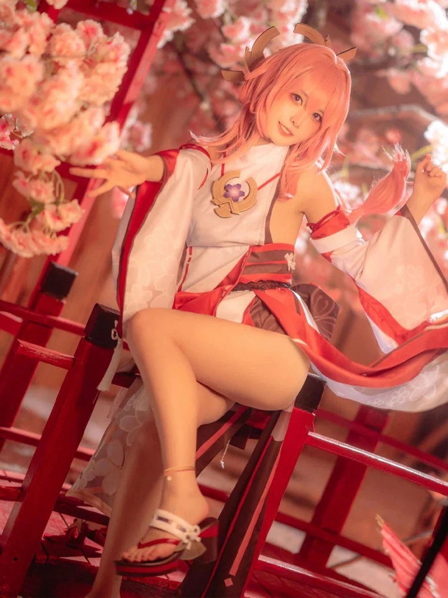 やえ genshin みこ 原神 八重神子 コスチューム期間限定30％ コスプレ衣装 げんしんパーティーイベント用品コスプレ変装仮装