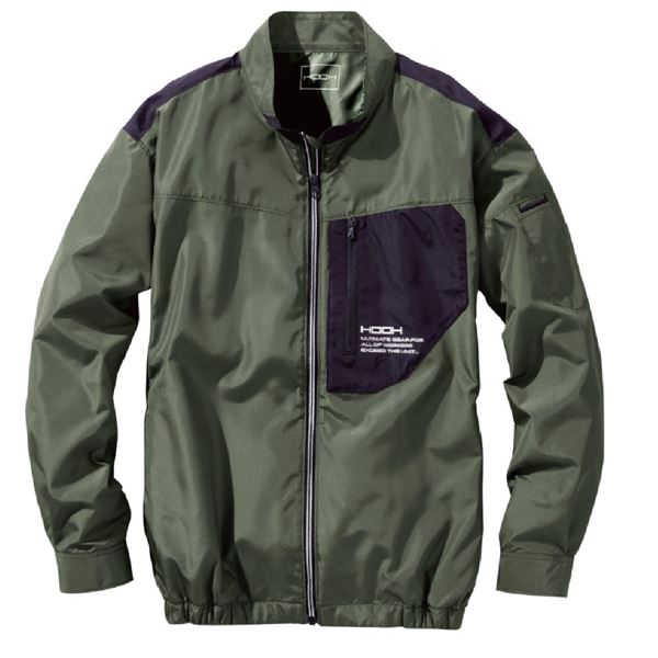 村上被服 HOOH 長袖ジャケット V6602 カーキ サイズ：3L 服単品 [バッテリー/ファン/ケーブル別売]