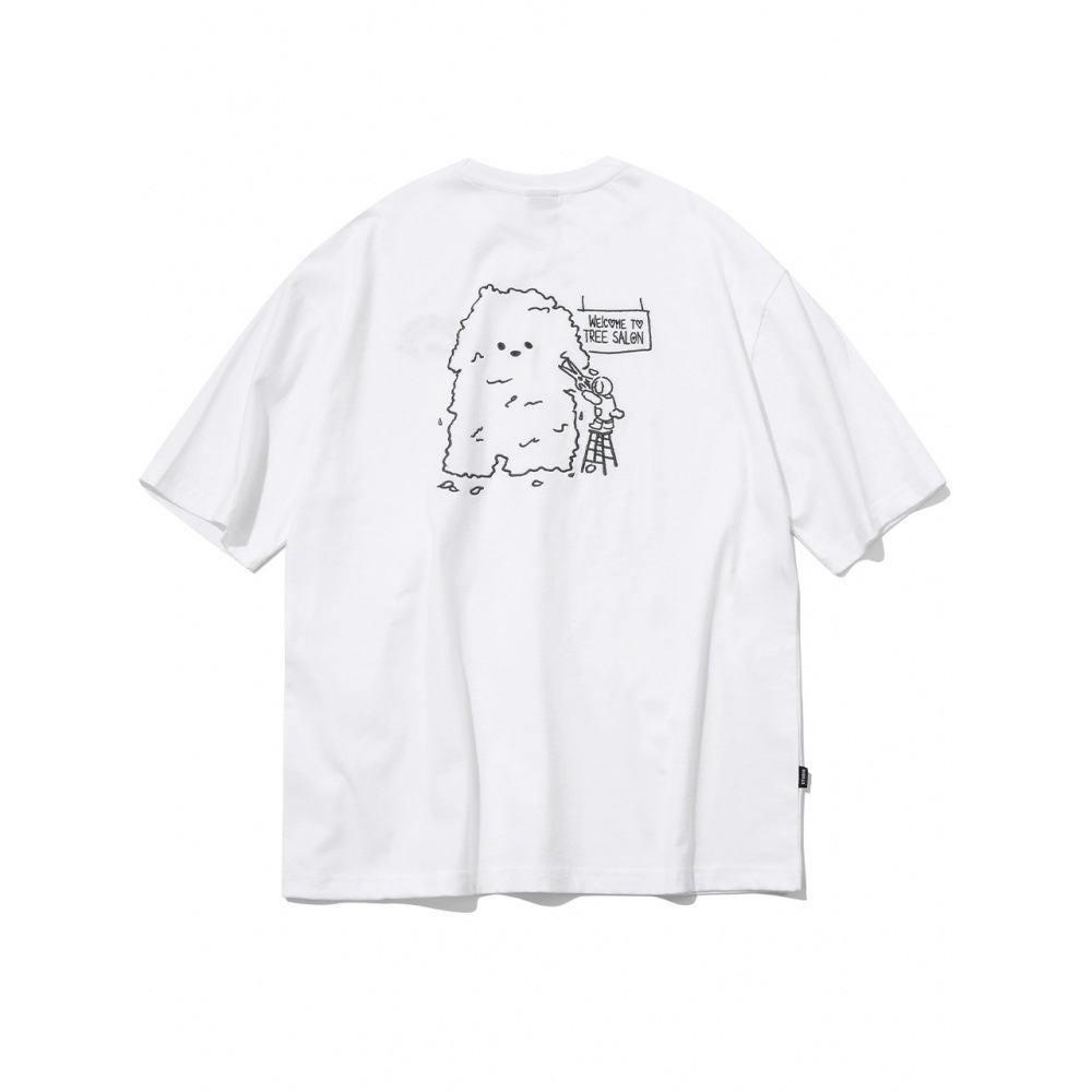 CPGN ツリーサロンエンブロイダリーショートスリーブ T シャツホワイト