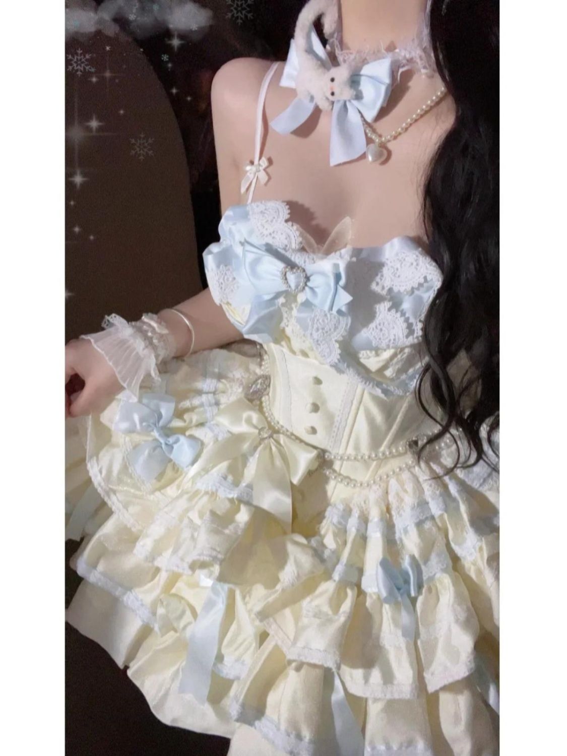 今年の人気の美しいロリータの腫れたケーキプリンセスドレスバースデードレスロリータドレス女性 5,492円