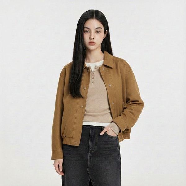 10560-111-202-46-185 女性ルーズフィット スエードジャケットdj