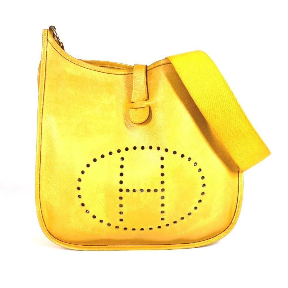 ショルダーバッグ エブリン 1 GM エブリンGM カバン 斜め掛け レザー イエロー