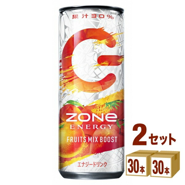 サントリー ZONe FRUITSMIX BOOST ゾーン フルーツミックス 缶 240ml 2ケース (60本) 飲料
