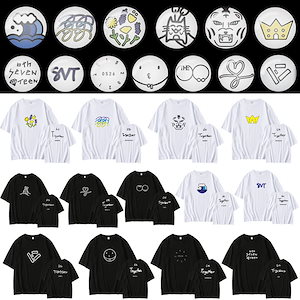 seventeen 6周年記念バッジ ピュアコットン ルーズオールマッチ トップス 半袖 Tシャツ ボトムス シャツ