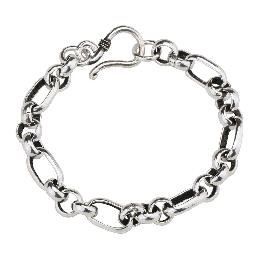 925フィガロロールチェーンブレスレット [bs114]