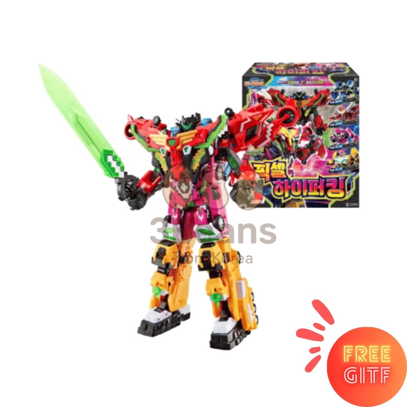 ミニ特攻隊 ピクセルハイパーキング ミニフォース 変身ロボット 男の子おもちゃ 誕生日プレゼント 人気 韓国おもちゃ 子供向けおもちゃ 変形玩具 ロボットフィギュア アクションフィギュア 合体 22,155円