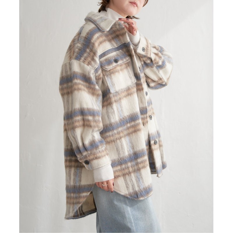 シャギービッグチェックシャツ
