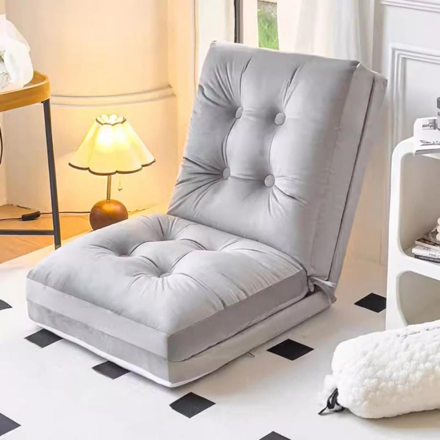 座椅子ソファ 座椅子 ハイバック フロアチェア 座椅子 リクライニング コンパクト 折りたたみ 軽量 ふあふあ 折りたたみベッド 低反発ウレタン 一人用 組立簡単