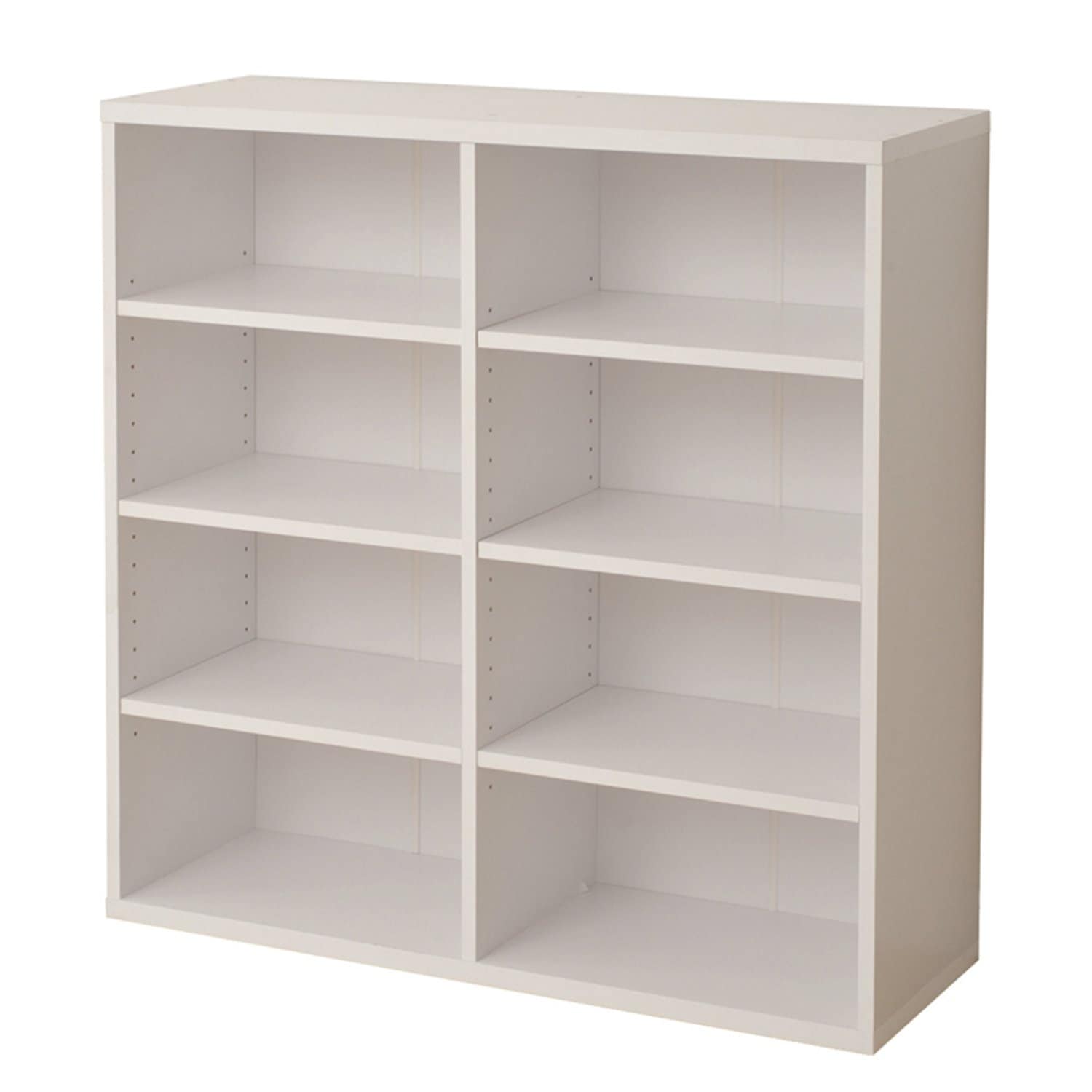 山善(YAMAZEN) 積み重ね本棚(幅90 高さ92) スタッキングオープンラック ホワイト COR-9090S(WH)