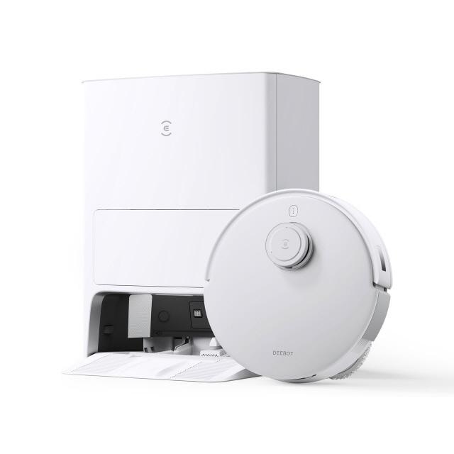 DLX23 ECOVACS DEEBOT T20 OMNI 掃除機 水拭き両用 お掃除ロボ 自動掃除機 高性能 自動ゴミ収集 ホワイト/シルバー
