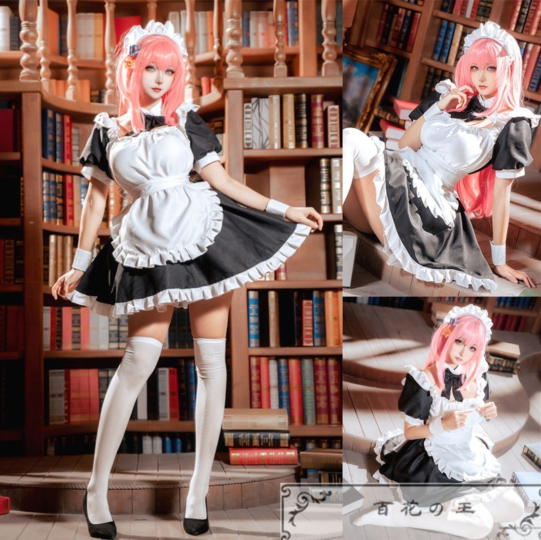超安値挑戦! ぼっちざろっく 後藤一里 メイド服 コスプレ衣装 コスチューム