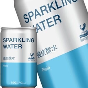 神戸居留地 スパークリングウォータ 190ml缶90本［30本3箱］［賞味期限：3ヶ月以上］［送料無料］
