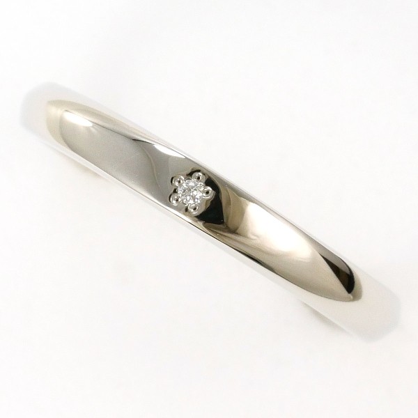 フェスタリア PT950 リング 指輪 6号 ダイヤ 0.005 サファイア ジュエリー 中古 22,288円