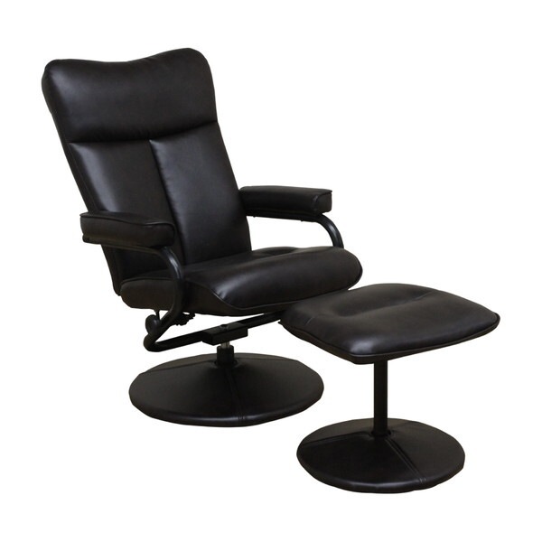 後藤家具物産 PC-LGN-BK ブラック ローガン オットマン付きパーソナルチェアー メーカー直送