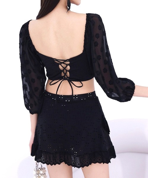 水着 フラワーレースセパレートスウィムウェア