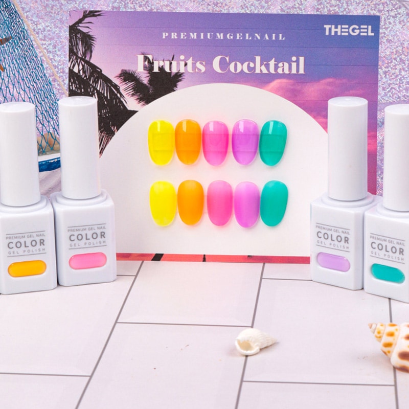 [THE GEL] [Fruits Cocktail] ネイル5色 セット