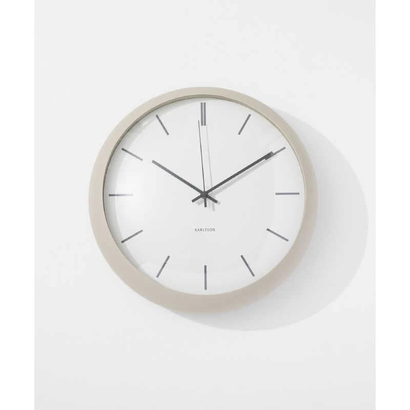 KARLSSON　カールソン 掛け時計 ウォールクロック Nirvana Globe 直径 400mm ウォームグレー　KA5859WG