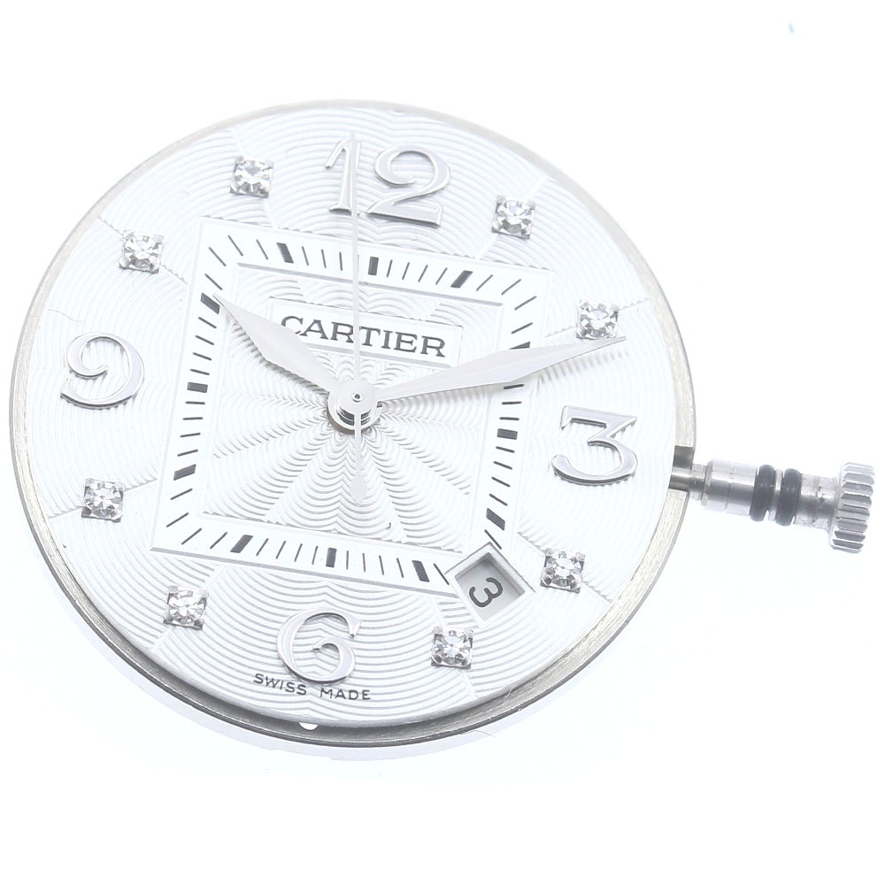 カルティエ CARTIER パシャ ムーブメント Cal.500MC 8Pダイヤ 自動巻き レディース 美品 _CA-4【中古】
