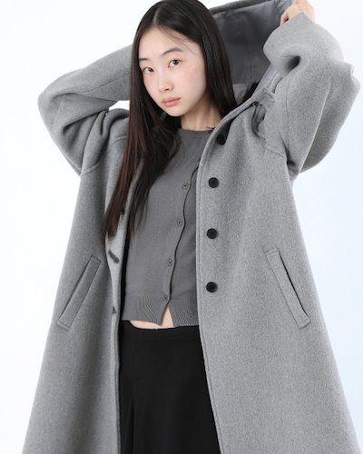 SEOUL Hoodie lon トレンチコート [グレー] 【公式通販】