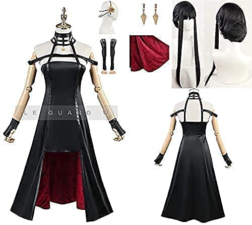 スパイファミリー ヨルフォージャー ヨルブライア いばら姫 コスプレ衣装+ウィッグ風