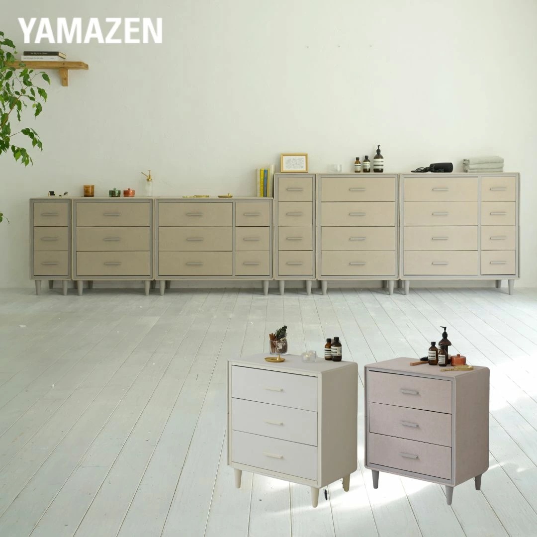 チェスト たんす 脚付き ファブリックチェスト 3段