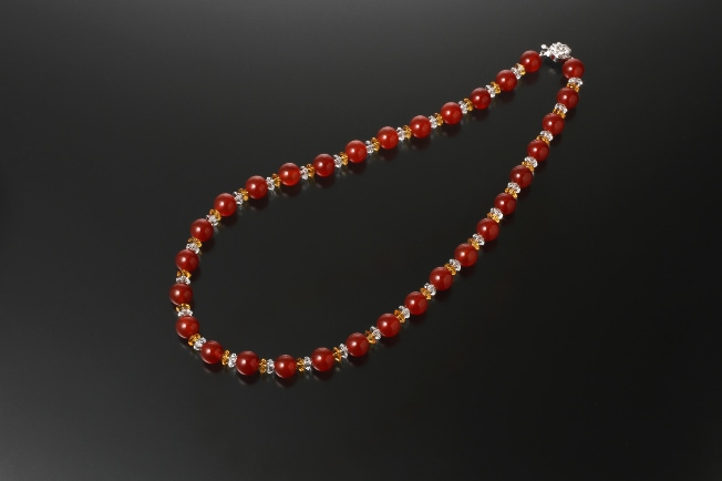 赤めのう幸福ネックレス 白水晶 黄水晶 赤メノウ メンズ レディース 効果 ハンドメイド 浄化 種類 意味 アクセサリーネックレス