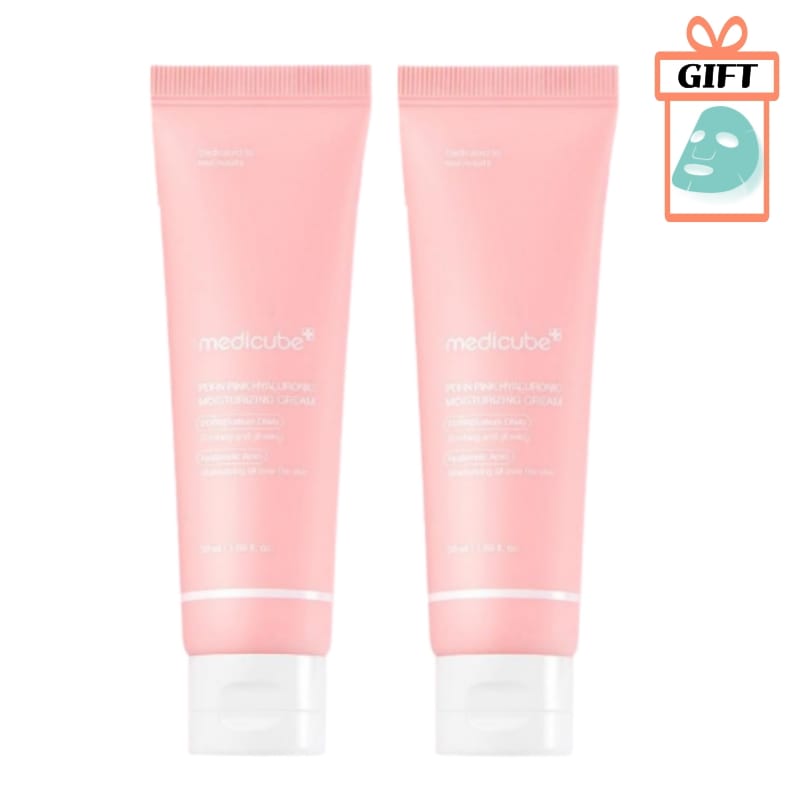 【1+1】 PDRNピンクヒアルロニック保湿クリーム (50mL+50mL),マスクパック プレゼント/韓国 コスメ/おすすめ スキンケア/スキンケア クリニック/ 皮脂 トラブル ケア 化粧 水