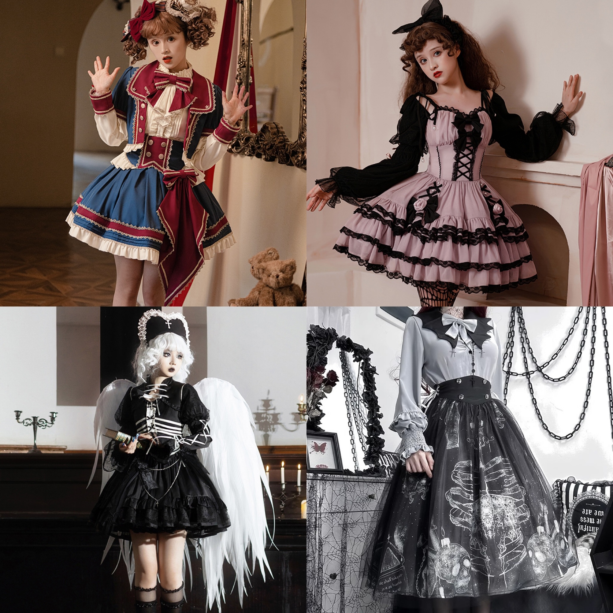 正規品デザイン正規品福利厚生は倉庫に限ります! Lolitaロリータワンピースセット