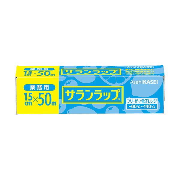 （まとめ） 旭化成ホームプロダクツ サランラップ 業務用 15cmx50m 1セット（3本） [x3セット]