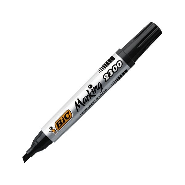 （まとめ） BIC油性マーカー パーマネントマーカー ECO 2300 黒 PM2300-BLK1P 1セット（12本） [x5セット]