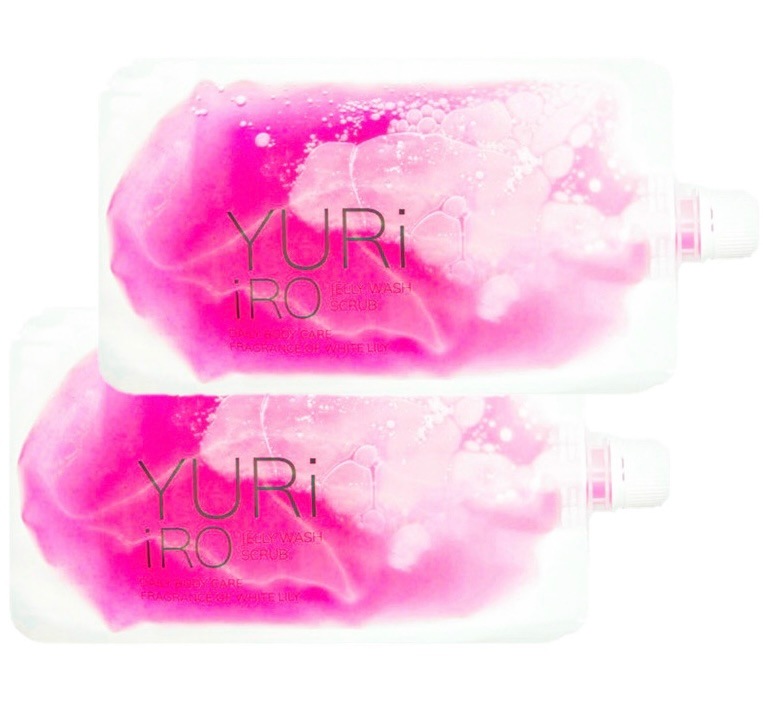 【ボディスクラブ×2袋】ユリイロ YURiiRO スクラブ ボディウォッシュ ホワイトリリー 250ml ボディケア　ゆりいろ