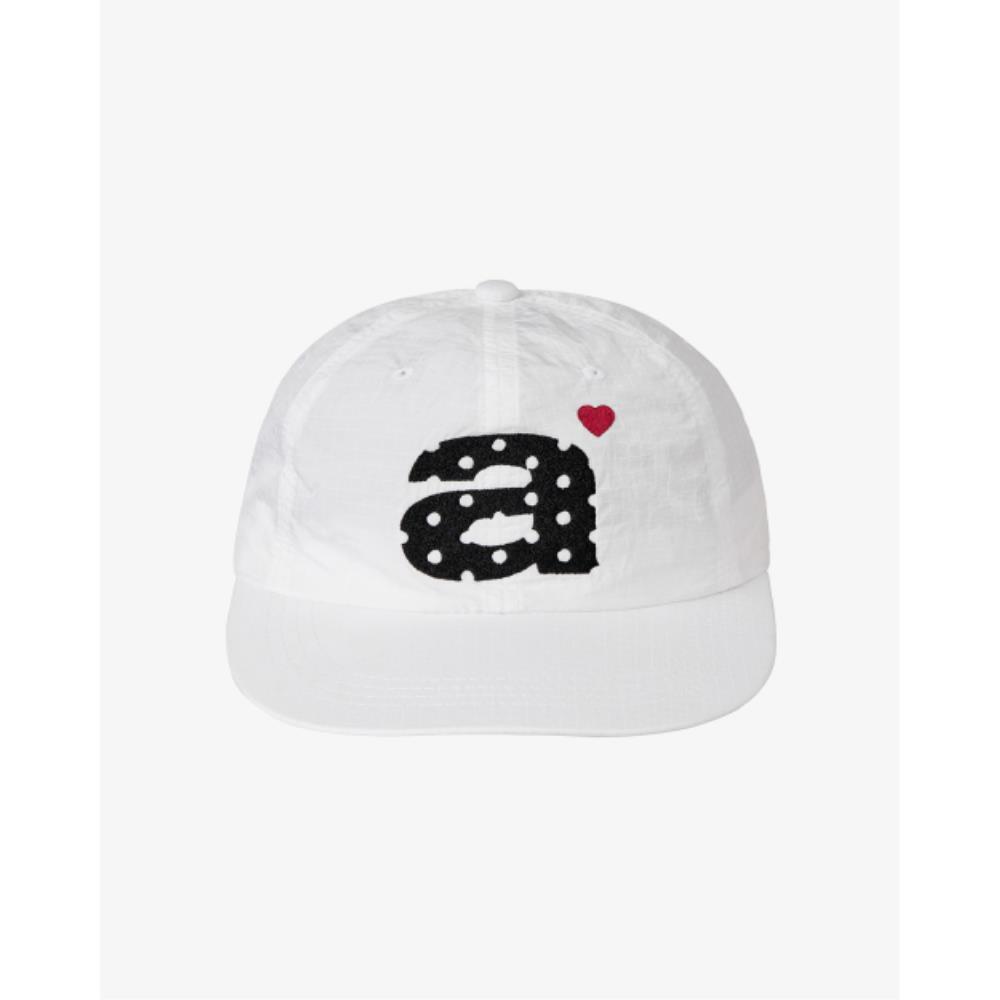 AEAE DOT SMALL LETTER NYLON CAP WHITE AE45SUCA002WHT