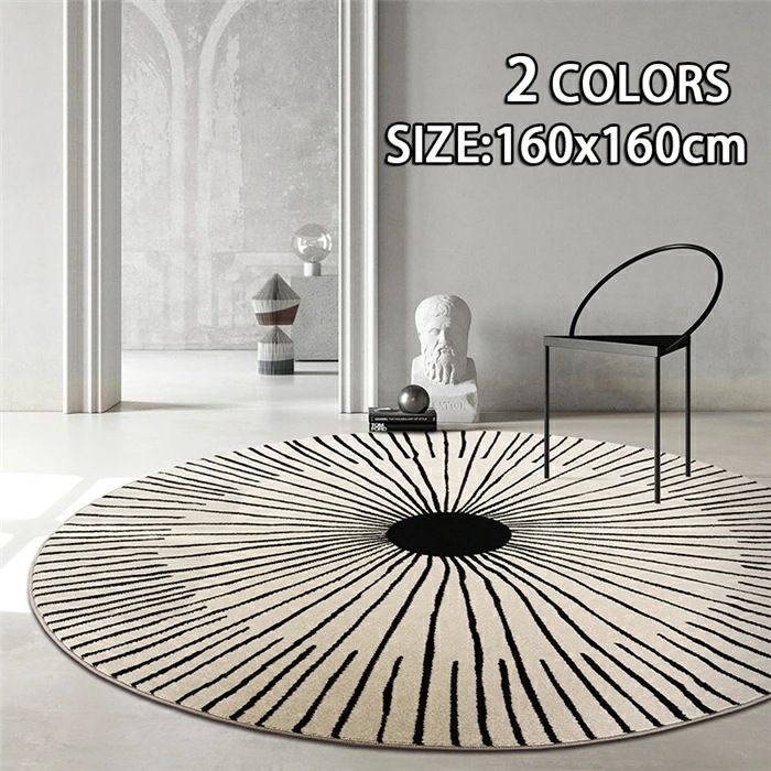 【大好評！最安値挑戦!】[クーポン300円あり] ラグ 円形 夏用 160×160cm ラグ 北欧 おしゃれ ラグ 洗える カーペット ラグマット 北欧 ダウンリンク 防ダニ シンプル モダン 西海岸