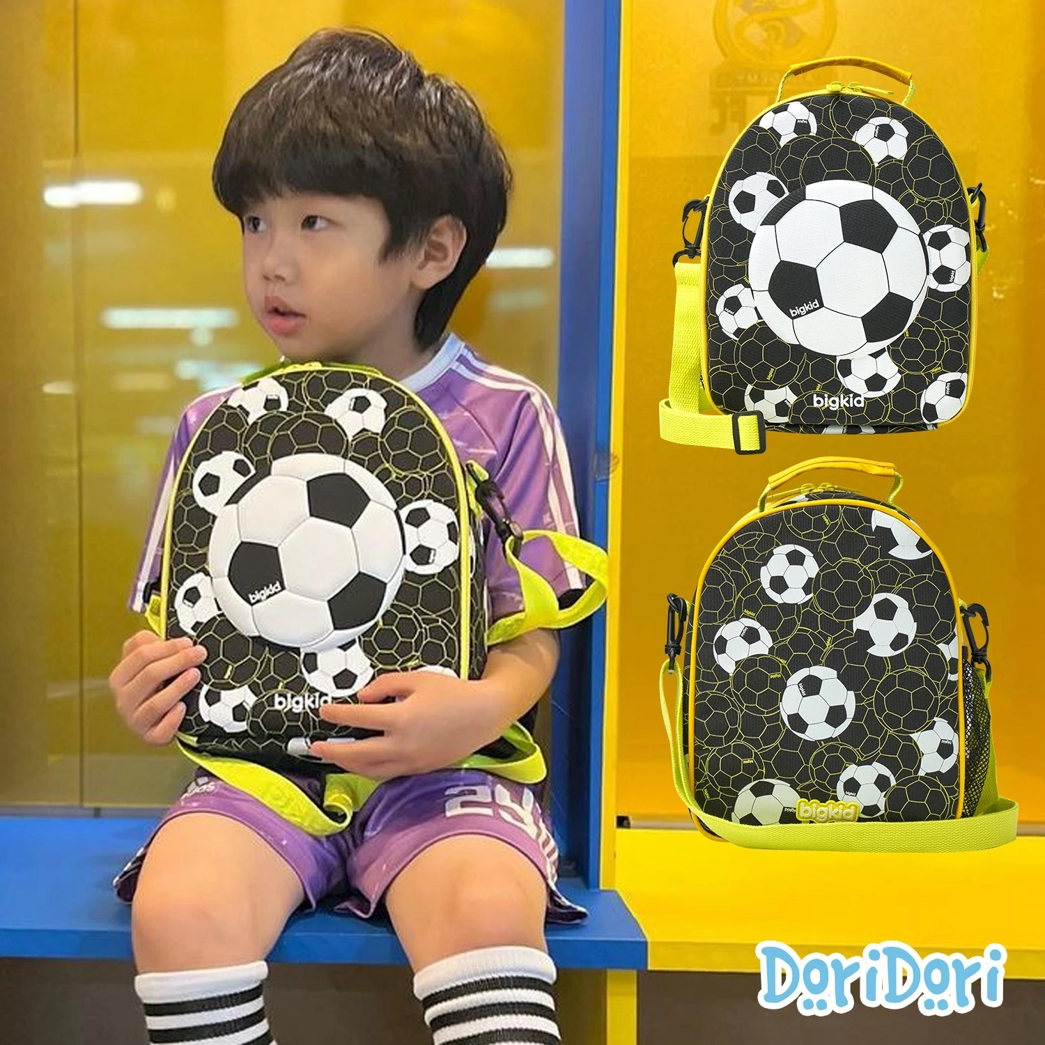 キッズ ショルダーバッグ 男の子 サッカー バッグ 子供 男の子 クリスマス プレゼント 小学生6歳 7歳 8歳 9歳 スポーツバッグ 小さめ 男女兼用 キッズバック 韓国 人気 ギフト 雑貨 手提げ