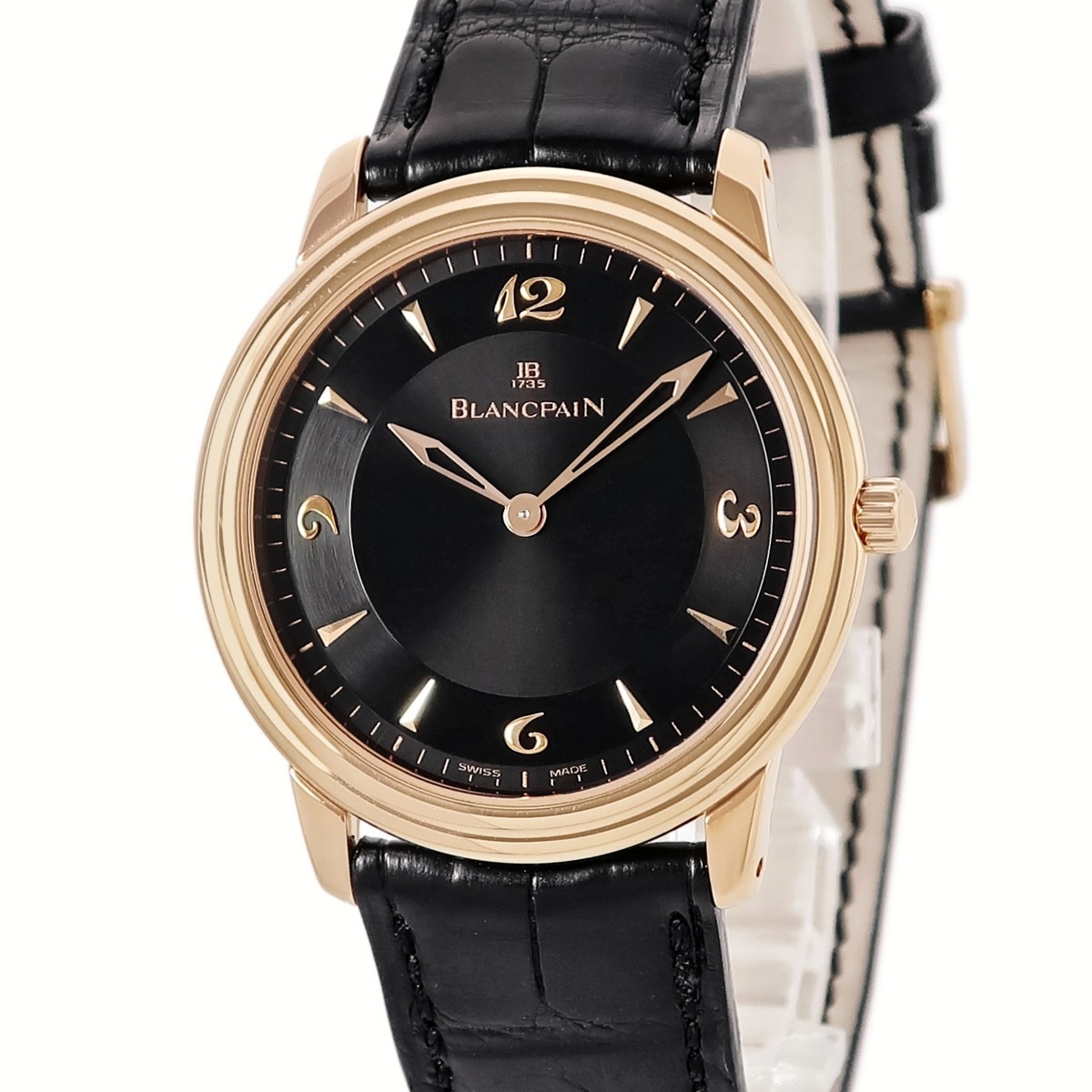 ニュークラシック ウルトラスリム 2021-3630-55 手巻き メンズ K18PG無垢 ブラック 黒 限定 3年保証