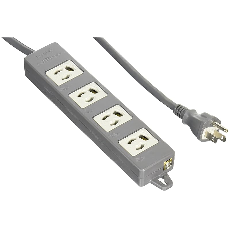 即納：パナソニック(Panasonic) 電源タップ マグネット付 WCH2434B